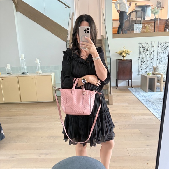 Microguccissima Small Bree Tote in soft pink - Picture 14 of 15